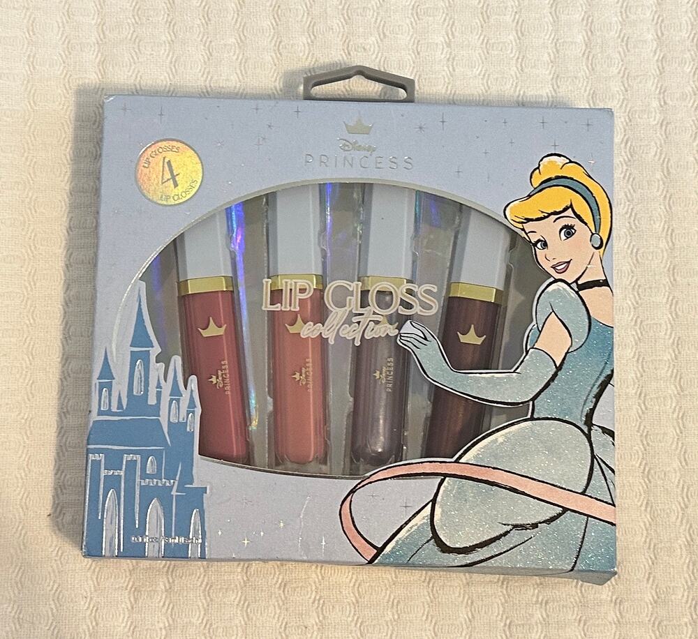 NWT Disney Princess Cinderella Lipgloss Collection Set of 4